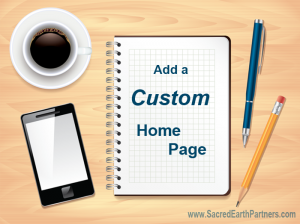 add a custom home page