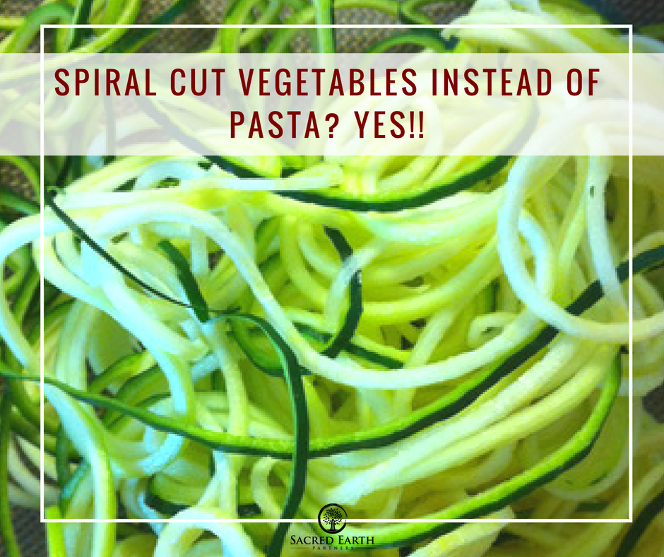 Spiral Cut Vegetables Instead Of Pasta? Yes!!